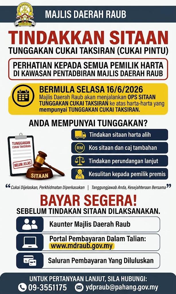 Tindakan Sitaan Cukai Taksiran