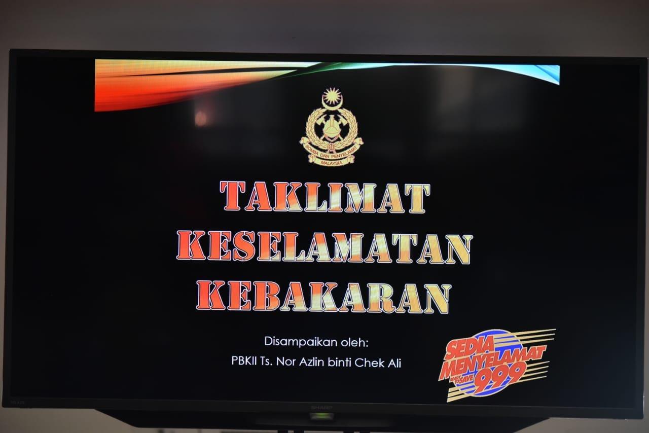 cover title program taklimat kebakaran di Majlis Daerah Raub